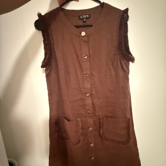 J. Crew raw hem mini shirt dress - Picture 2 of 3